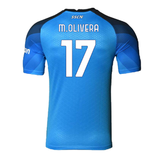 Napoli 2022-23 Player Issue Home Shirt (XL) (Excellent) (M.Olivera 17)_1