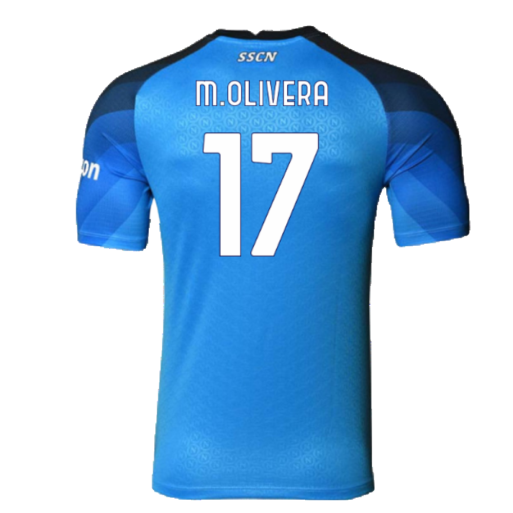 Napoli 2022-23 Player Issue Home Shirt (M) (Excellent) (M.Olivera 17)_1