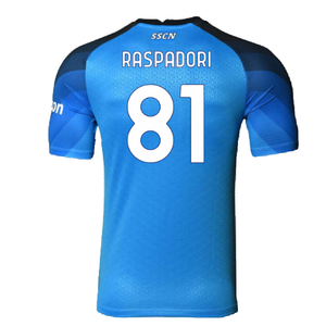 Napoli 2022-23 Player Issue Home Shirt (XL) (Excellent) (Raspadori 81)_1