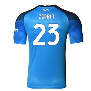 Napoli 2022-23 Player Issue Home Shirt (S) (Very Good) (Zerbin 23)_1