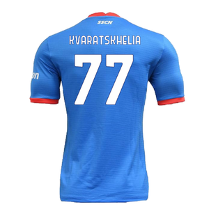 Napoli 2022-23 Special Edition Christmas Shirt (S) (Excellent) (Kvaratskhelia 77)_1