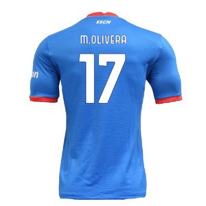 Napoli 2022-23 Special Edition Christmas Shirt (S) (Excellent) (M.Olivera 17)_1