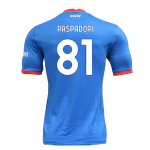 Napoli 2022-23 Special Edition Christmas Shirt (S) (Excellent) (Raspadori 81)_1