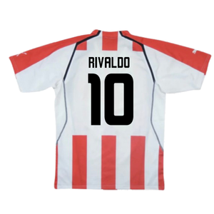 Olympiacos 2005-06 Home Shirt (Very Good) (Rivaldo 10)_1