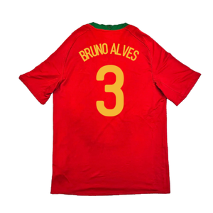 Portugal 2008-10 Home Shirt (M) (Very Good) (Bruno Alves 3)_1