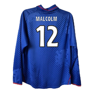 Rangers 2002-2003 Long Sleeved Home Shirt (XL) (Excellent) (Malcolm 12)_1