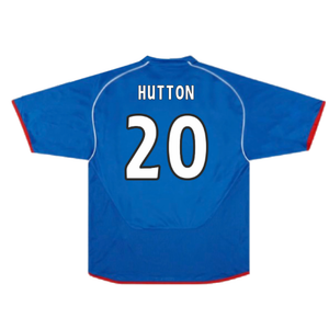 Rangers 2005-06 Home Shirt (XL) (Very Good) (Hutton 20)_1