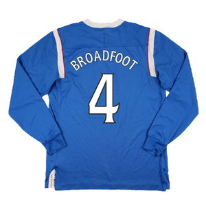 Rangers 2011-12 Home Long Sleeve Shirt (Sponsorless) (S) (Good) (Broadfoot 4)_1