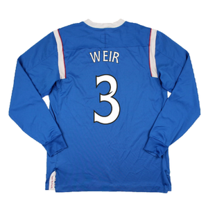 Rangers 2011-12 Home Long Sleeve Shirt (Sponsorless) (S) (Good) (Weir 3)_1