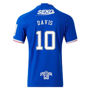 Rangers 2022-23 Home Shirt (XL) (Excellent) (DAVIS 10)_1