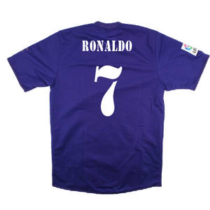 Real Madrid 2001-02 Anniversary Third Shirt (S) (Excellent) (Ronaldo 7)_1