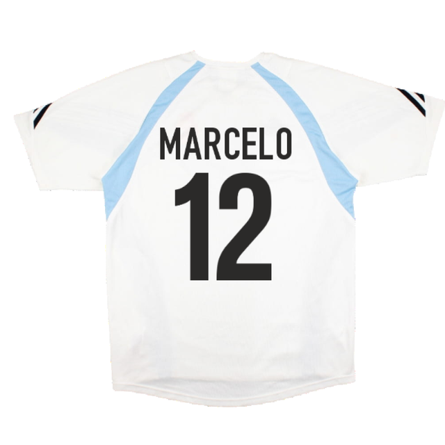 Real Madrid 2003-04 Adidas Training Shirt (L) (MARCELO 12) (Excellent)_1