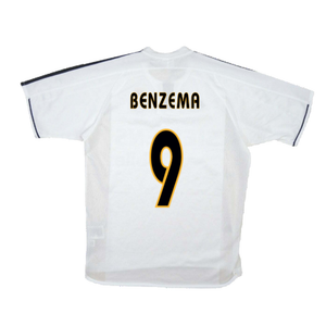 Real Madrid 2003-04 Home Shirt (XL) (Good) (Benzema 9)_1