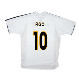 Real Madrid 2003-04 Home Shirt (S) (Good) (Figo 10)_1