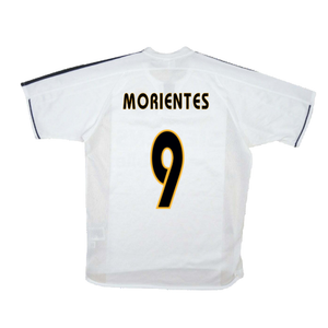 Real Madrid 2003-04 Home Shirt (S) (Good) (Morientes 9)_1