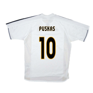 Real Madrid 2003-04 Home Shirt (M) (Good) (Puskas 10)_1