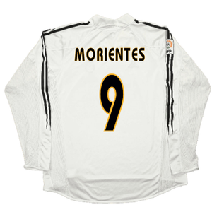 Real Madrid 2004-05 Long Sleeve Home Shirt (M) (Excellent) (MORIENTES 9)_1