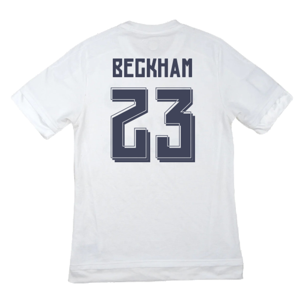 Real Madrid 2015-16 Home Shirt (M) (Beckham 23) (Excellent)_1