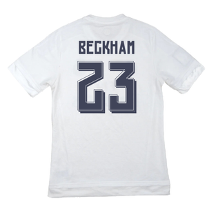 Real Madrid 2015-16 Home Shirt (M) (Beckham 23) (Excellent)_1