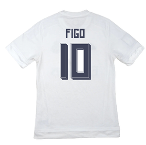 Real Madrid 2015-16 Home Shirt (M) (Figo 10) (Excellent)_1