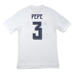 Real Madrid 2015-16 Home Shirt (M) (Pepe 3) (Excellent)_1