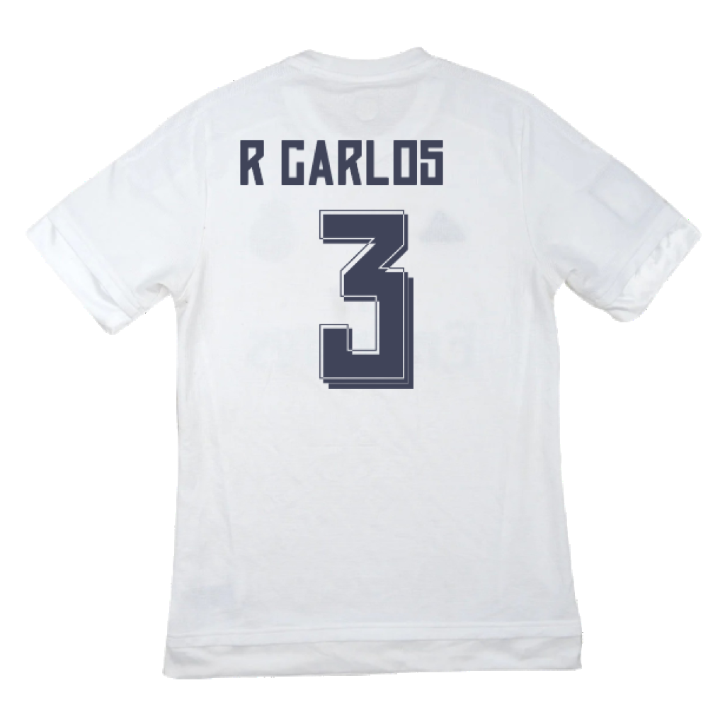 Real Madrid 2015-16 Home Shirt (M) (R. Carlos 3) (Excellent)_1