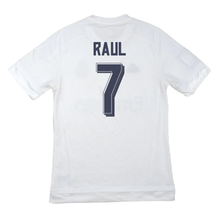 Real Madrid 2015-16 Home Shirt (M) (Raul 7) (Excellent)_1