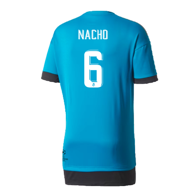 Real Madrid 2017-18 Adidas Champions League Training Shirt (2XL) (Nacho 6) (Excellent)_1