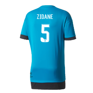 Real Madrid 2017-18 Adidas Champions League Training Shirt (2XL) (Zidane 5) (Excellent)_1