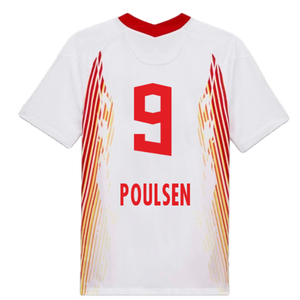 Red Bull Leipzig 2020-21 Home Shirt ((Excellent) S) (POULSEN 9)_2