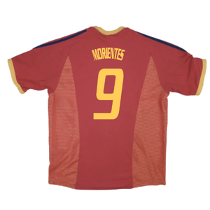 Spain 2002-04 Home Shirt (Good) (Morientes 9)_1