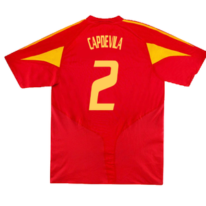 Spain 2004-2006 Home Shirt (S) (Excellent) (Capdevila 2)_1