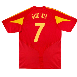 Spain 2004-2006 Home Shirt (L) (Excellent) (David Villa 7)_1