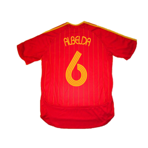 Spain 2006-08 Home Shirt (S) (Excellent) (Albelda 6)_1