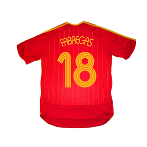 Spain 2006-08 Home Shirt (M) (Mint) (Fabregas 18)_1