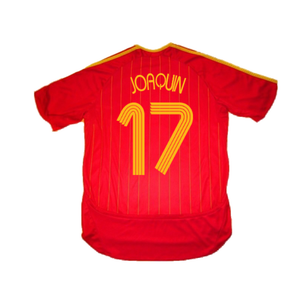 Spain 2006-08 Home Shirt (M) (Mint) (Joaquin 17)_1