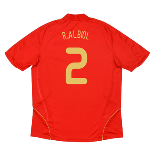 Spain 2008-2009 Home Shirt (Excellent) (R.Albiol 2)_1