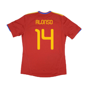 Spain 2010-11 Home Shirt (Excellent) (Alonso 14)_1