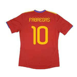 Spain 2010-11 Home Shirt (Excellent) (Fabregas 10)_1