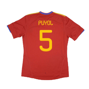 Spain 2010-11 Home Shirt (Excellent) (Puyol 5)_1