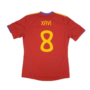 Spain 2010-11 Home Shirt (XL) (Excellent) (Xavi 8)_1