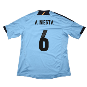 Spain 2012-13 Away Shirt (XLB) (Very Good) (A Iniesta 6)_1