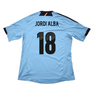 Spain 2012-13 Away Shirt (XLB) (Very Good) (Jordi Alba 18)_1