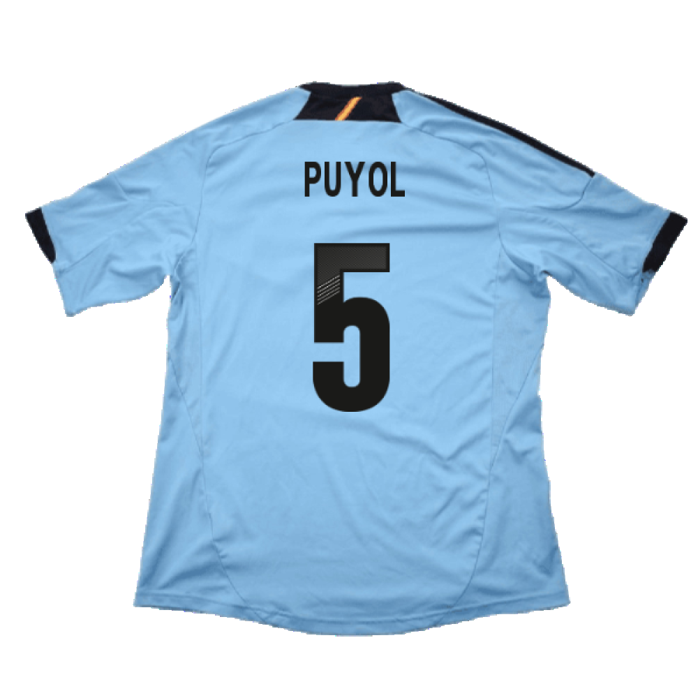 Spain 2012-13 Away Shirt (XLB) (Very Good) (Puyol 5)_1