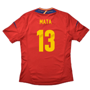 Spain 2012-13 Home Shirt (S) (Good) (Mata 13)_1