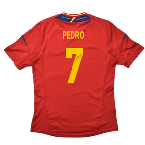 Spain 2012-13 Home Shirt (S) (Good) (Pedro 7)_1