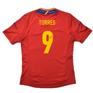 Spain 2012-13 Home Shirt (S) (Excellent) (Torres 9)_1