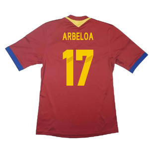 Spain 2013-14 Home Shirt (S) (Excellent) (Arbeloa 17)_1