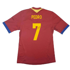 Spain 2013-14 Home Shirt (S) (Excellent) (Pedro 7)_1