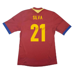 Spain 2013-14 Home Shirt (S) (Excellent) (Silva 21)_1